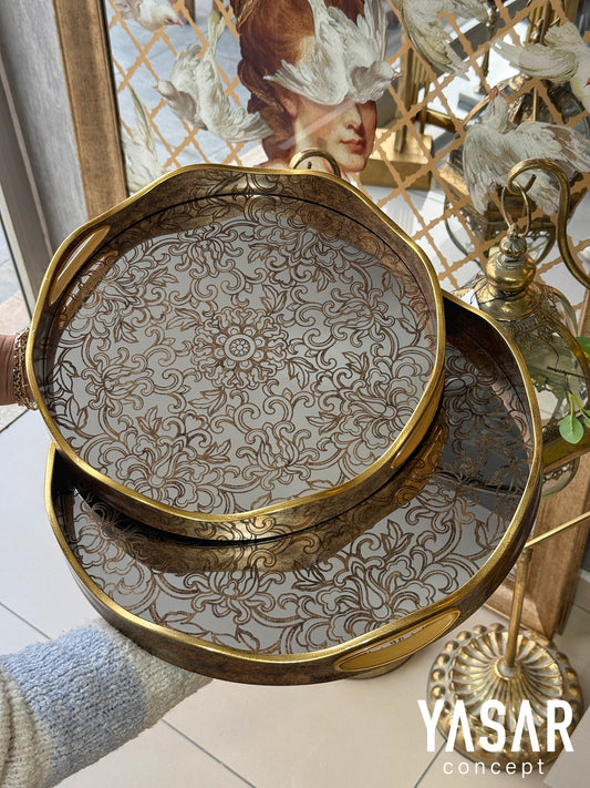 Ornella Aynalı Tepsi Set