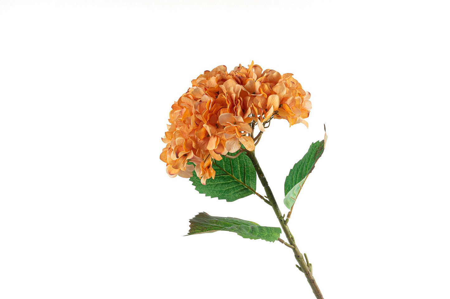 Hortensia Yapay Ortanca Çiçek Turuncu