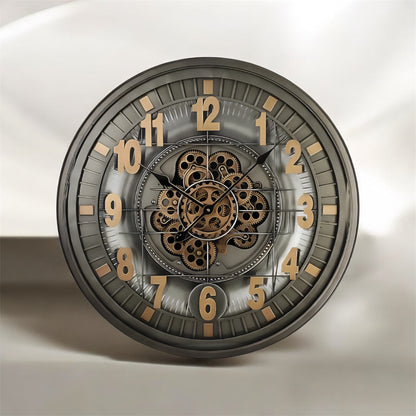 Tickforge Metal Çarklı Duvar Saati 70 Cm