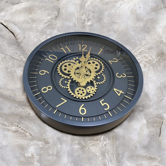 Smokelume Metal Çarklı Duvar Saati 46 Cm