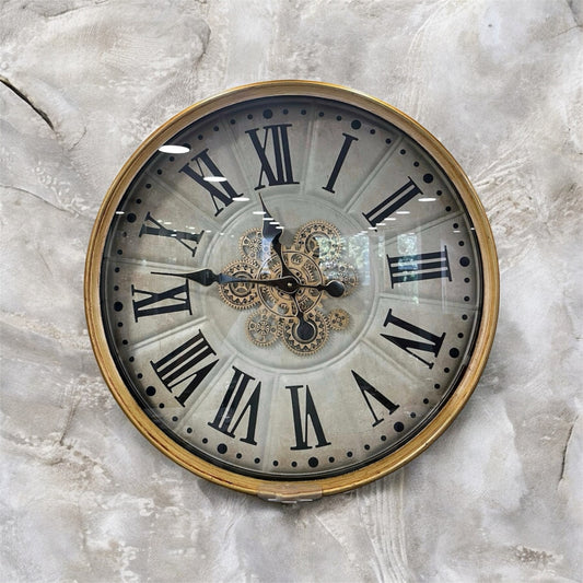Tickvane Metal Çarklı Duvar Saati 60 Cm