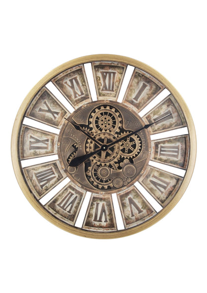 Ironora Metal Çarklı Duvar Saati 72 Cm