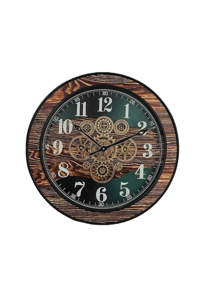 Oakvane Metal Çarklı Duvar Saati 60 Cm