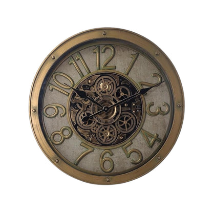 Eternita Metal Çarklı Duvar Saati 70 Cm