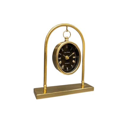 Station Metal Masa Saati Gold 24x20 Cm