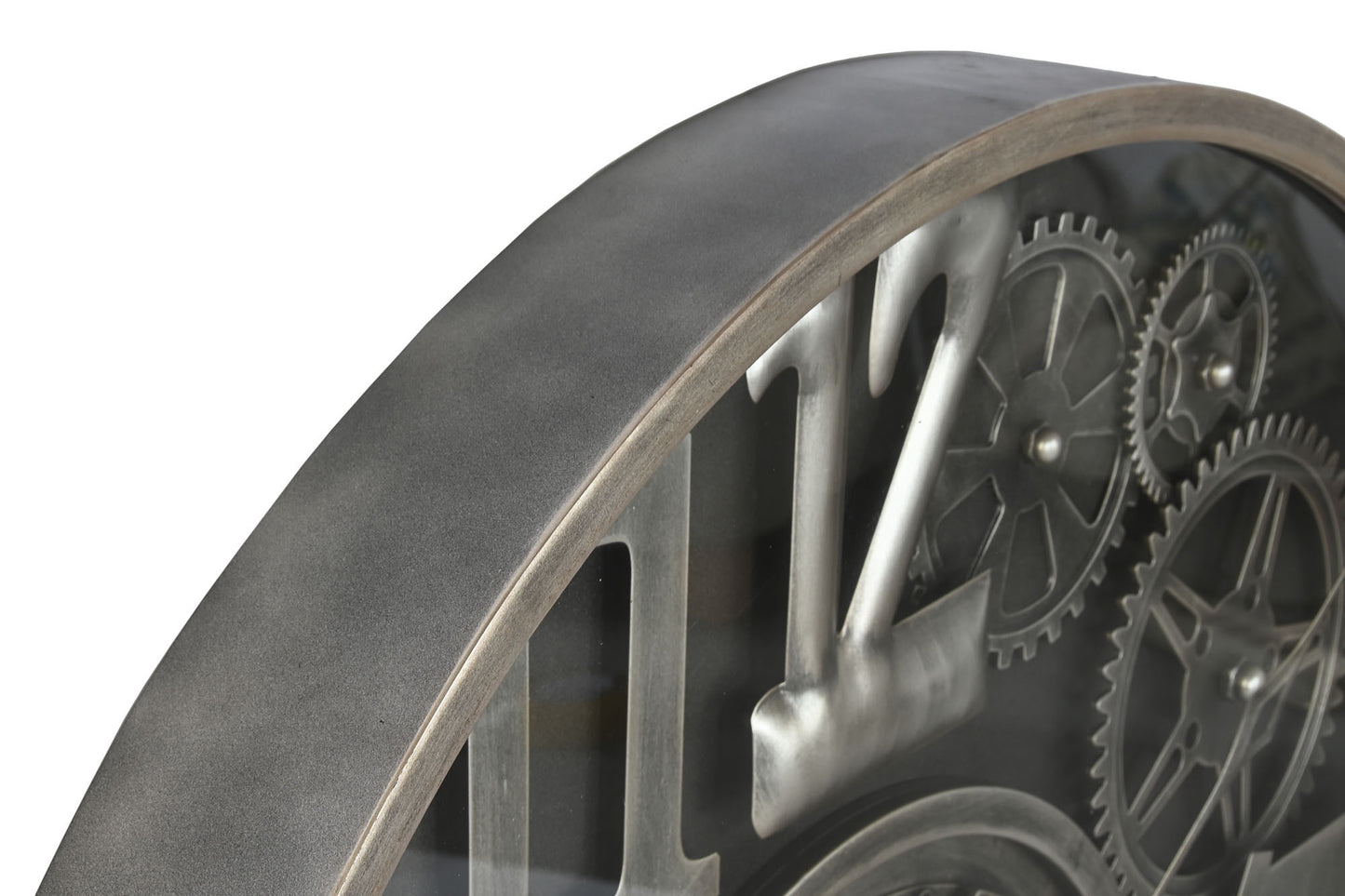 Horloge Metal Çarklı Duvar Saati 100 Cm