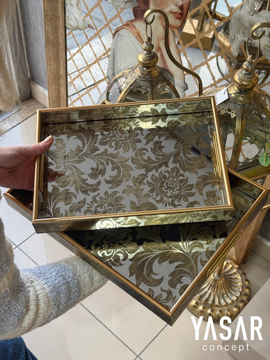 Ravena Aynalı Tepsi Set