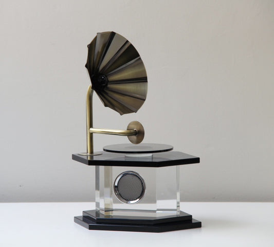 Echora Kristal Cam Dekoratif Radyo Obje 24x35 Cm