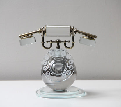 Dialisse Kristal Cam Dekoratif Telefon Obje 24x22 Cm