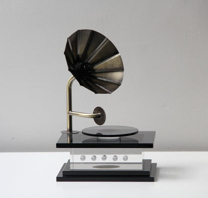 Echora Kristal Cam Dekoratif Radyo Obje 21x31 Cm