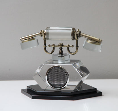 Callique Kristal Cam Dekoratif Telefon Obje 20x22 Cm