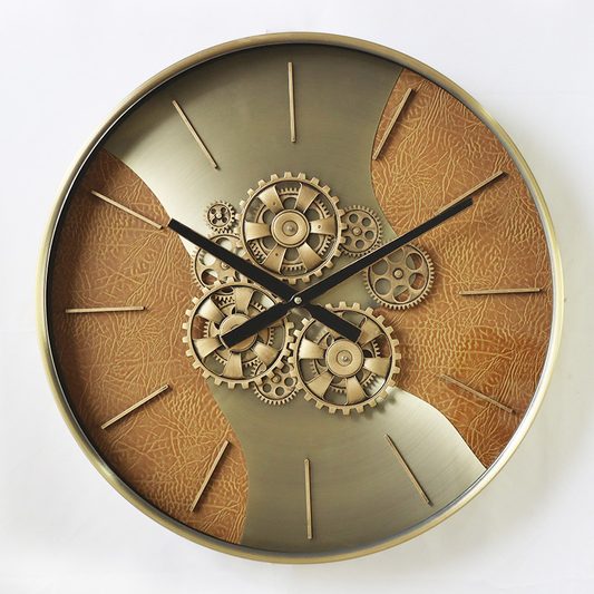 Ferrano Metal Çarklı Duvar Saati 55 Cm