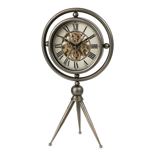 Chronetra Metal Çarklı Tripod  Masa Saati 33x65 Cm