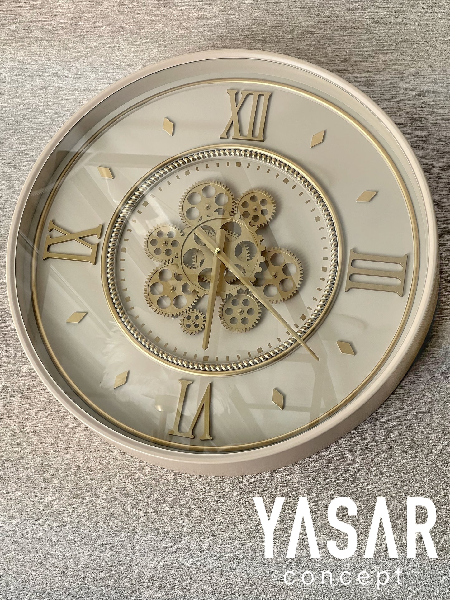Dial Metal Çarklı Duvar Saati 55 Cm
