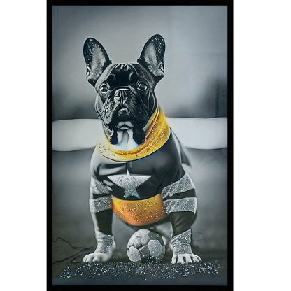 Bulldog Legend Kristal Epoksi Taşlı Reçine Tablo