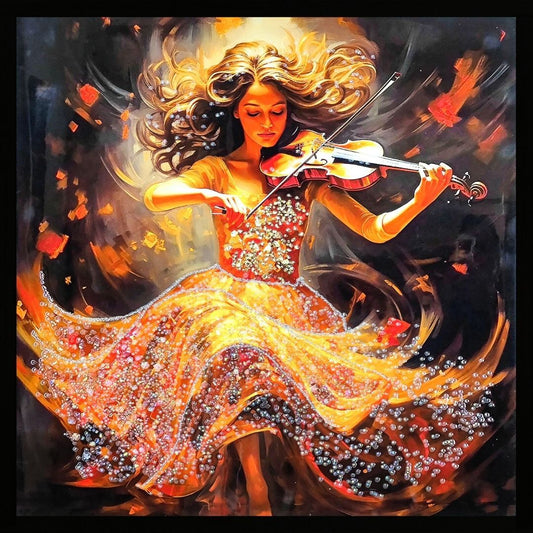 Dancing Strings Kristal Epoksi Taşlı Reçine Tablo