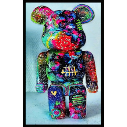 Bearbrick Pop Art Kristal Epoksi Taşlı Reçine Tablo