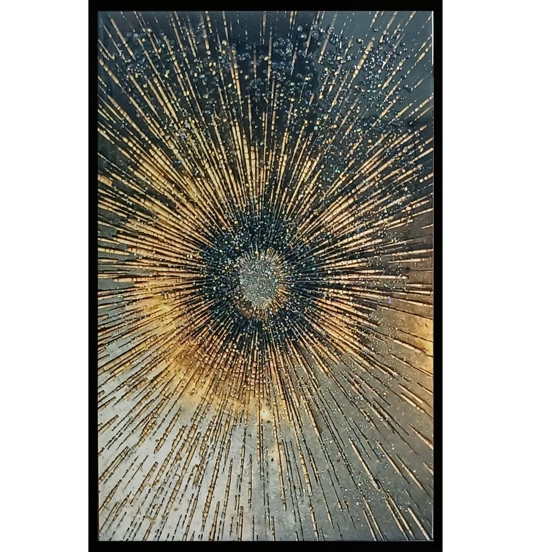 Supernova Kristal Epoksi Taşlı Reçine Tablo
