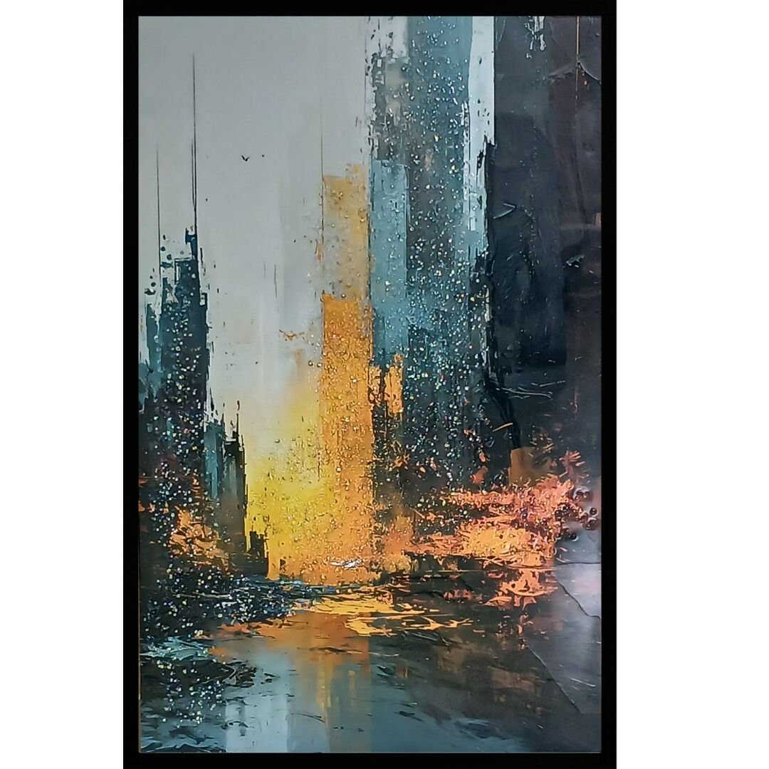 Urban Radiance Kristal Epoksi Taşlı Reçine Tablo
