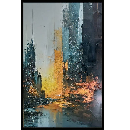 Urban Radiance Kristal Epoksi Taşlı Reçine Tablo