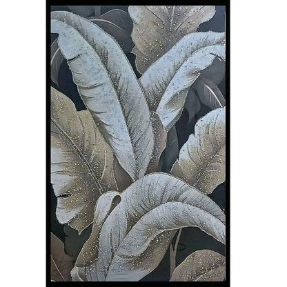 Lustrous Leaves Kristal Epoksi Taşlı Reçine Tablo