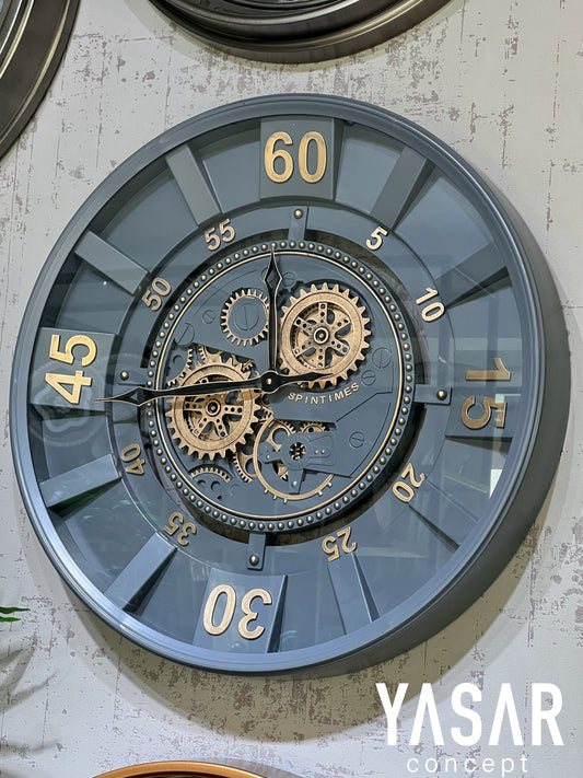 Gearnox Metal Çarklı Duvar Saati