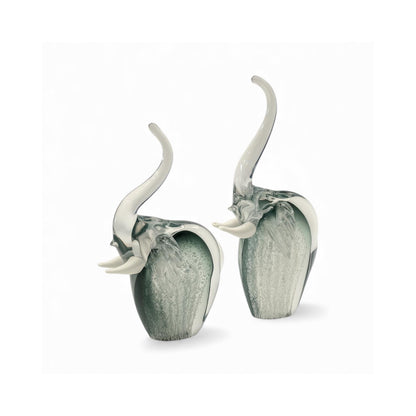 Eluna Cam Dekoratif Fil Obje Set Füme