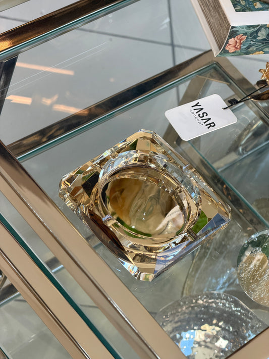 Havana Kristal Kül Tablası Küllük Amber