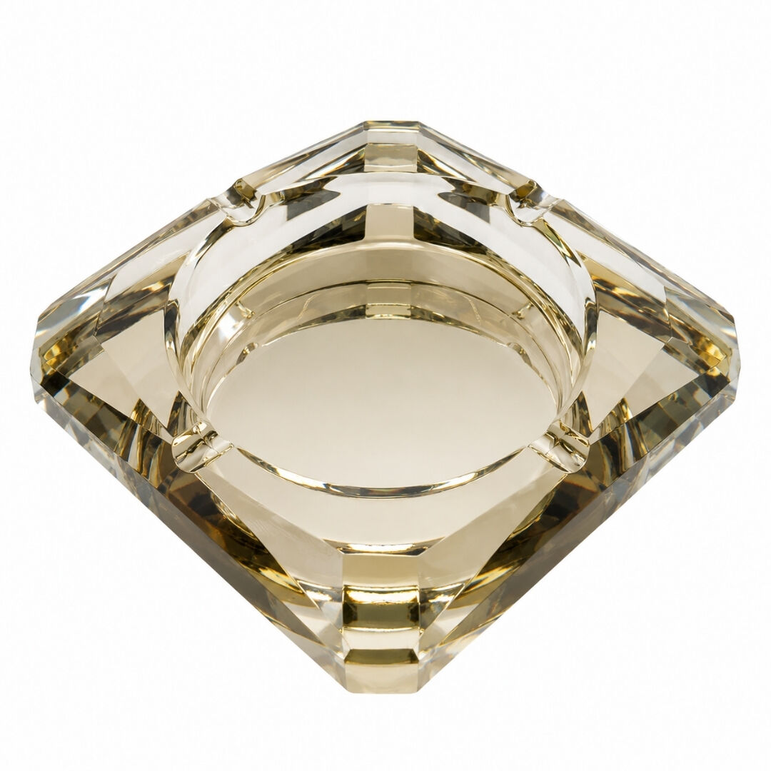 Havana Kristal Kül Tablası Küllük Amber