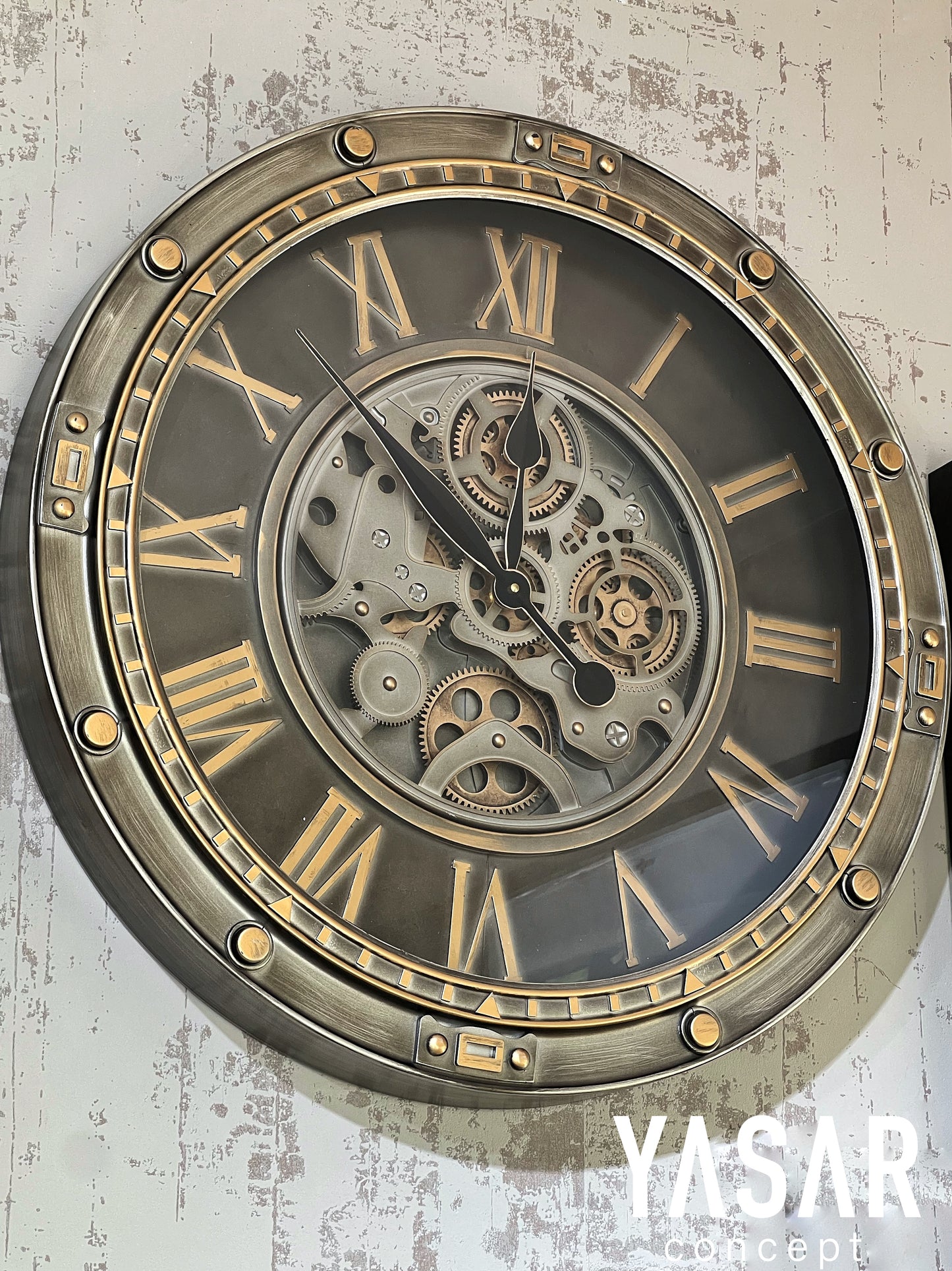 Norwood Metal Çarklı Duvar Saati 66 Cm