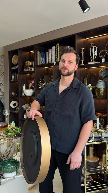 Gloworld Dünya Haritalı Çarklı Duvar Saati 60 Cm