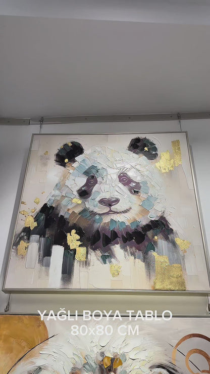 Panda Yağlı Boya Tablo
