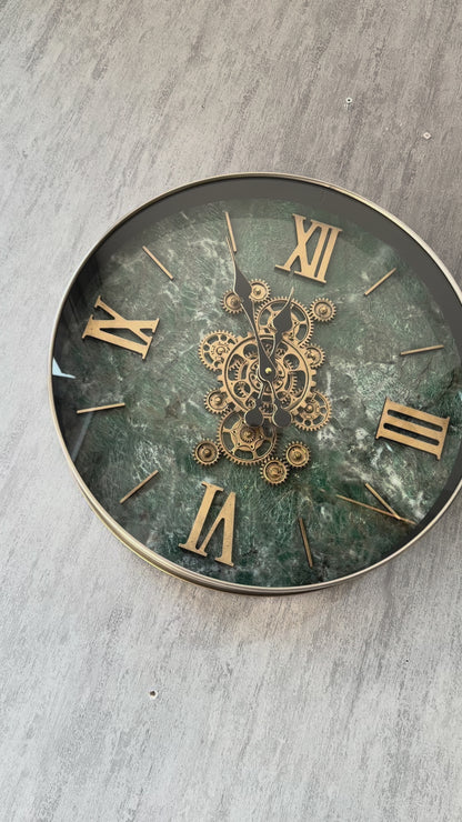 Sinclair Metal Çarklı Duvar Saati 50 Cm