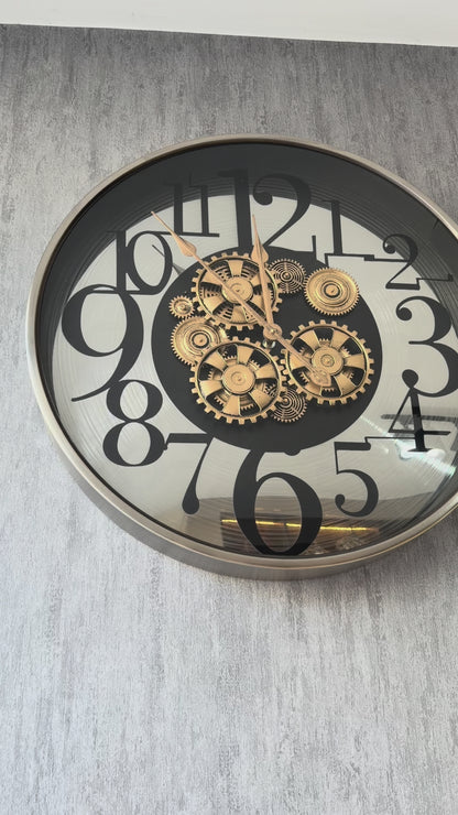 Valenthor Metal Çarklı Duvar Saati 60 Cm