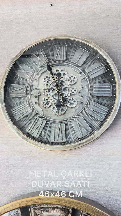 Cogentis Metal Çarklı Duvar Saati 46 Cm