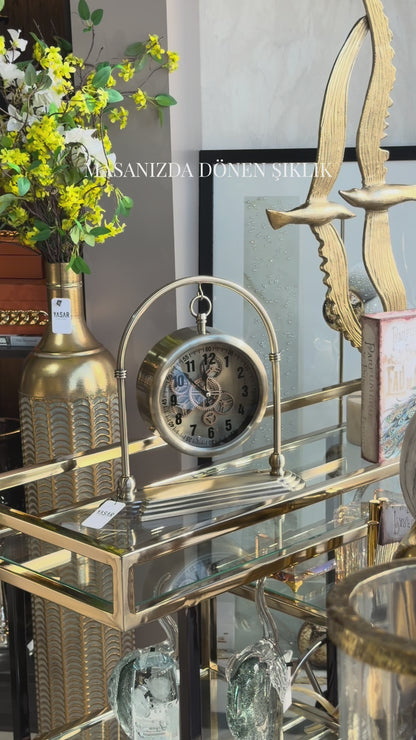 Castello Metal Çarklı Masa Saati