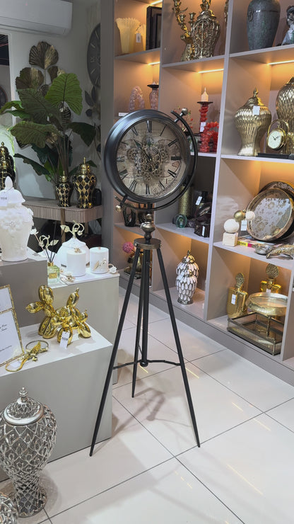 Chronos Metal Çarklı Tripod Ayaklı Saat