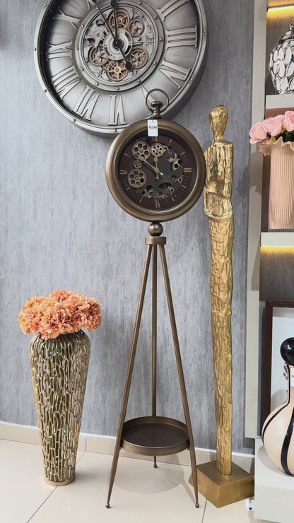 Victorio Metal Çarklı Tripod Ayaklı Saat 160 Cm