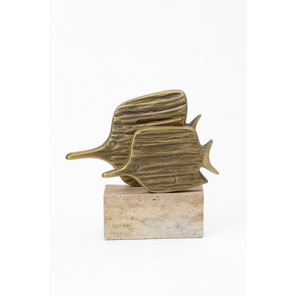 Aquanova Dekoratif Balık Obje Traverten Mermer