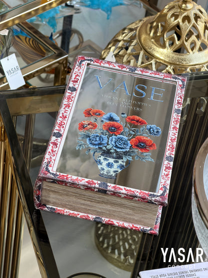 Vases Aynalı Dekoratif Kitap Kutu Set